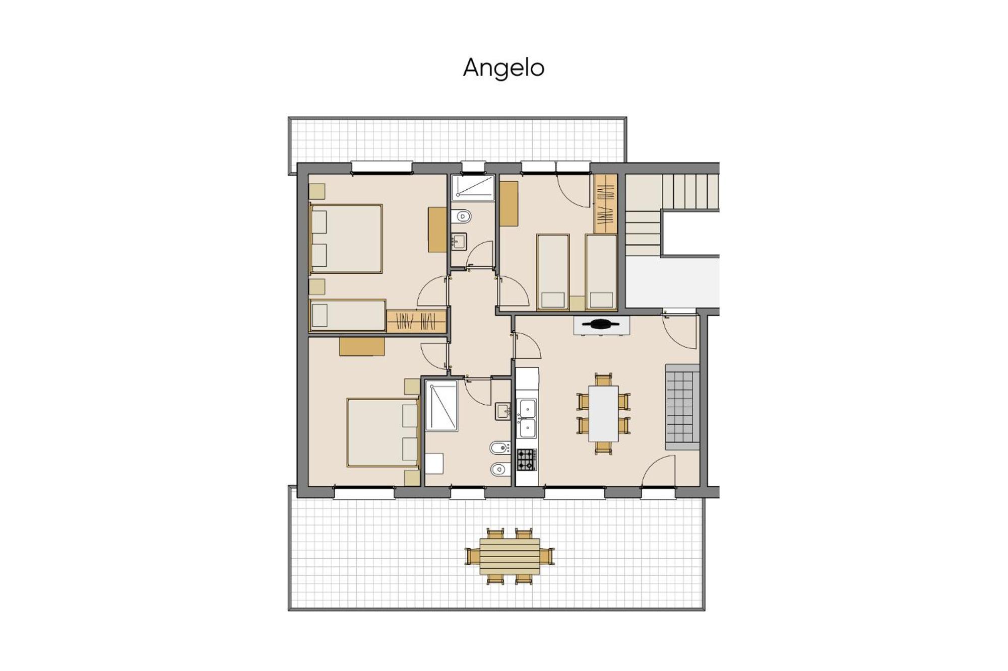 Quadrilocale E Mansarde Bafile241 - Adria - Family *